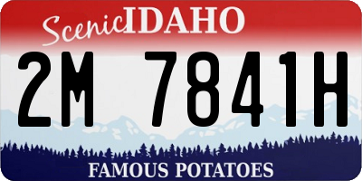 ID license plate 2M7841H