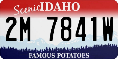ID license plate 2M7841W