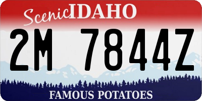 ID license plate 2M7844Z