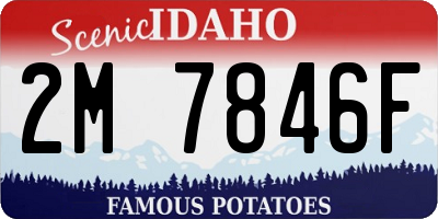 ID license plate 2M7846F
