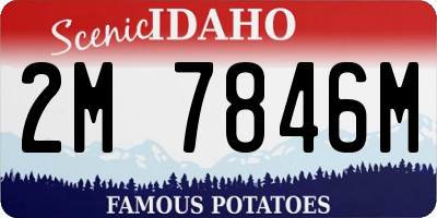 ID license plate 2M7846M
