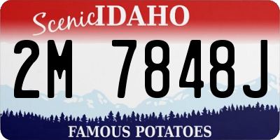ID license plate 2M7848J