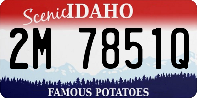ID license plate 2M7851Q