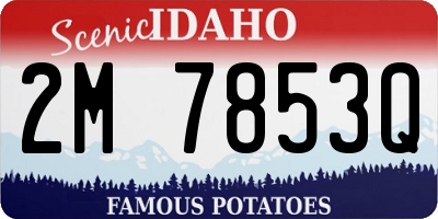 ID license plate 2M7853Q