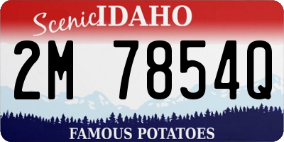 ID license plate 2M7854Q