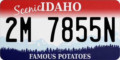 ID license plate 2M7855N