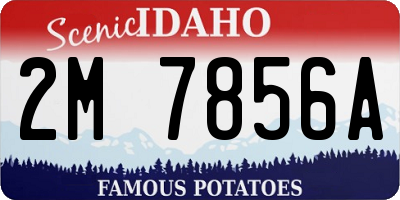 ID license plate 2M7856A
