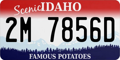ID license plate 2M7856D