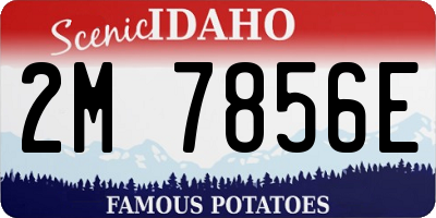 ID license plate 2M7856E