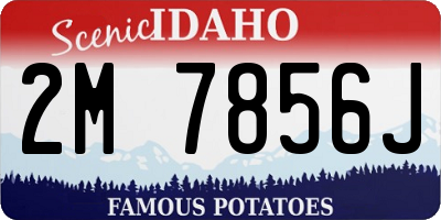 ID license plate 2M7856J