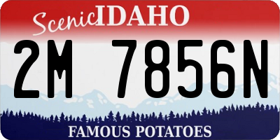 ID license plate 2M7856N