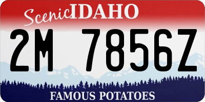 ID license plate 2M7856Z