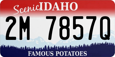 ID license plate 2M7857Q