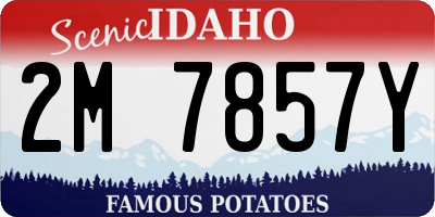 ID license plate 2M7857Y