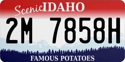 ID license plate 2M7858H