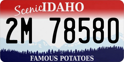 ID license plate 2M7858O