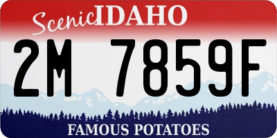 ID license plate 2M7859F
