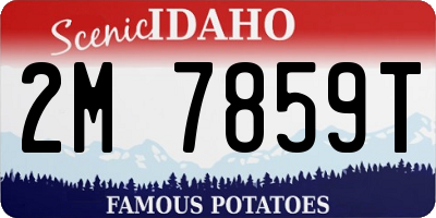 ID license plate 2M7859T