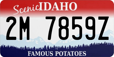 ID license plate 2M7859Z