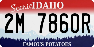 ID license plate 2M7860R