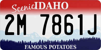 ID license plate 2M7861J