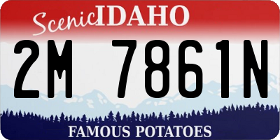 ID license plate 2M7861N