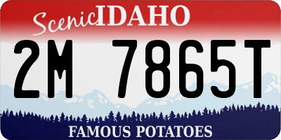 ID license plate 2M7865T