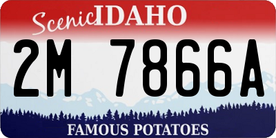 ID license plate 2M7866A
