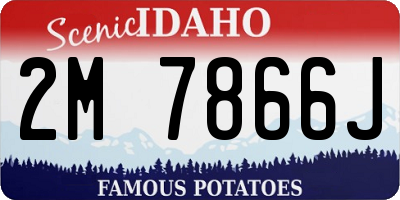 ID license plate 2M7866J
