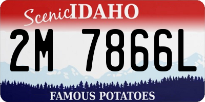 ID license plate 2M7866L