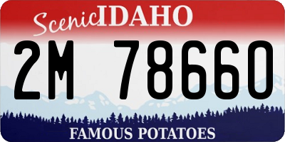 ID license plate 2M7866O