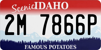 ID license plate 2M7866P