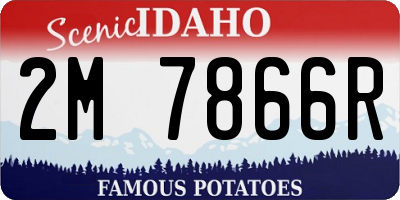 ID license plate 2M7866R