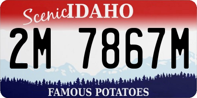 ID license plate 2M7867M