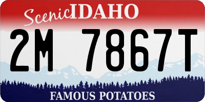 ID license plate 2M7867T