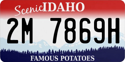 ID license plate 2M7869H