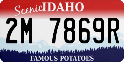ID license plate 2M7869R