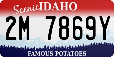 ID license plate 2M7869Y