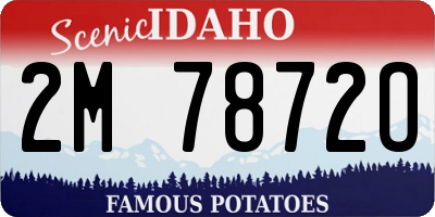ID license plate 2M7872O