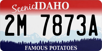 ID license plate 2M7873A