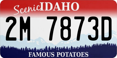 ID license plate 2M7873D