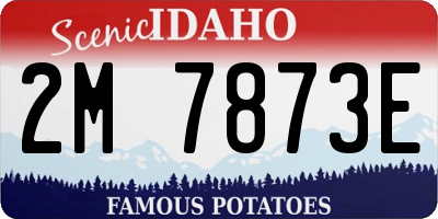 ID license plate 2M7873E