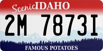 ID license plate 2M7873I