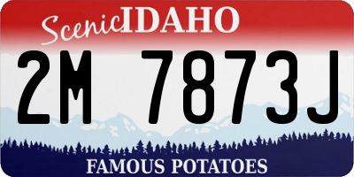 ID license plate 2M7873J