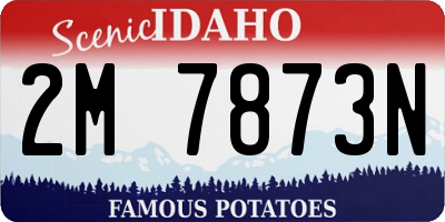 ID license plate 2M7873N