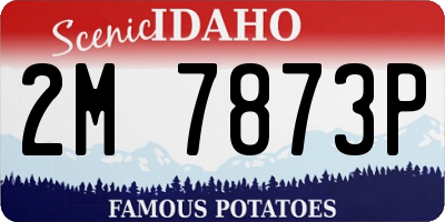 ID license plate 2M7873P