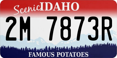 ID license plate 2M7873R