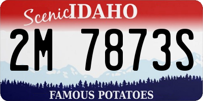 ID license plate 2M7873S