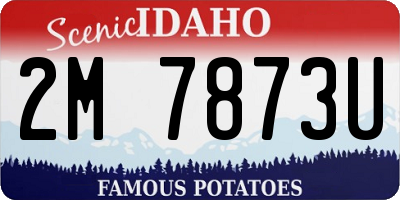ID license plate 2M7873U