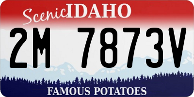 ID license plate 2M7873V
